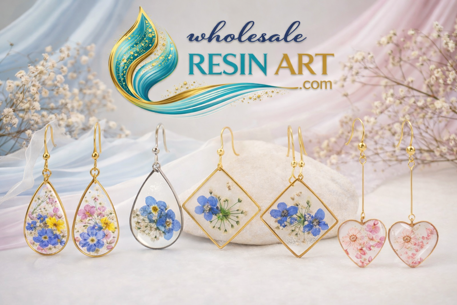 Statement resin earrings